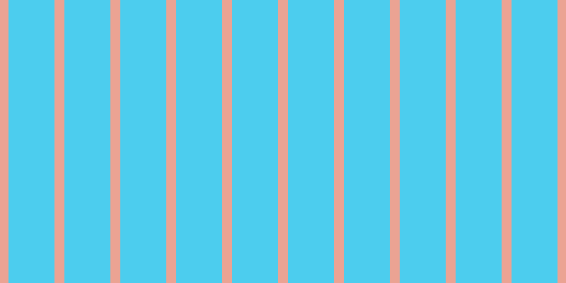 #4ccdee, #eba393 vertical lines, fourteen pixels wide, sixty-five pixels apart