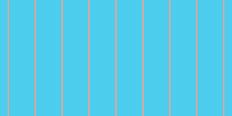 #4ccdee, #eba393 vertical lines, four pixels wide, eighty-nine pixels apart