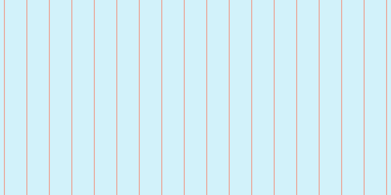 #4ccdee (25%), #eba393 vertical lines, two pixels wide, forty-four pixels apart