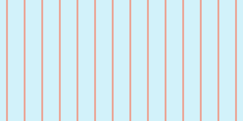 #4ccdee (25%), #eba393 vertical lines, six pixels wide, fifty-two pixels apart