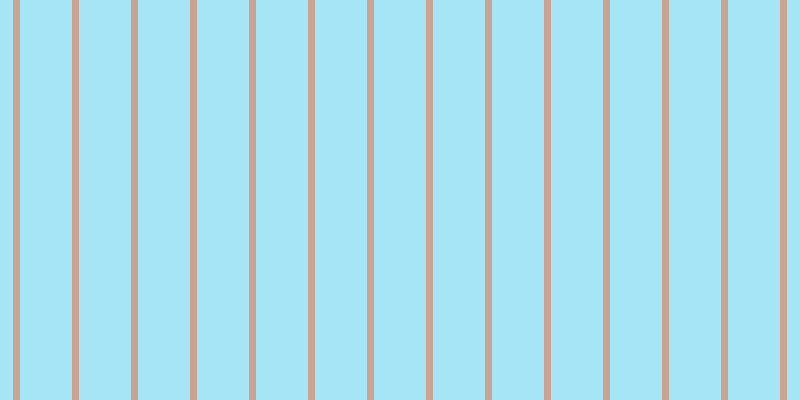 #4ccdee (50%), #caa393 vertical lines, seven pixels wide, fifty-two pixels apart