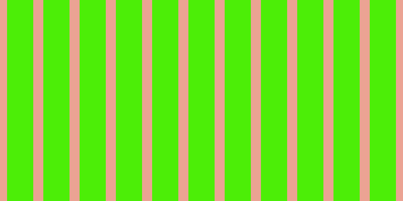 #4cee07, #eba393 vertical lines, twenty pixels wide, fifty-two pixels apart