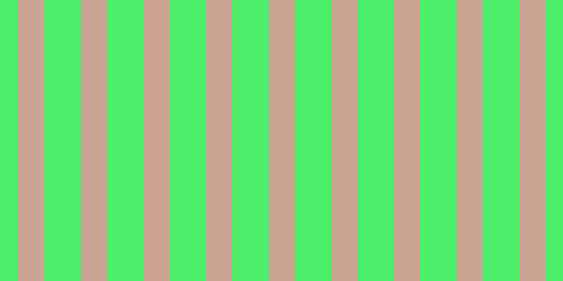 #4cee6a, #caa393 vertical lines, thirty-seven pixels wide, fifty-two pixels apart