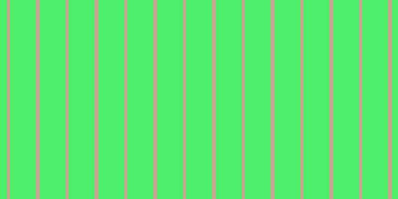 #4cee6a, #caa393 vertical lines, seven pixels wide, fifty-two pixels apart