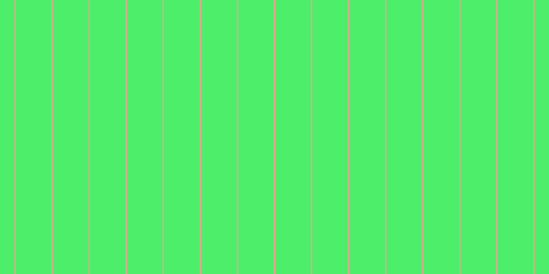 #4cee6a, #eba393 vertical lines, two pixels wide, fifty-two pixels apart
