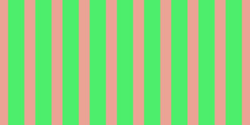 #4cee6a, #eba393 vertical lines, thirty-five pixels wide, fifty-two pixels apart