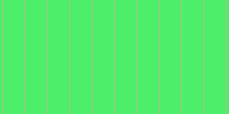 #4cee6a, #eba393 vertical lines, two pixels wide, seventy-six pixels apart