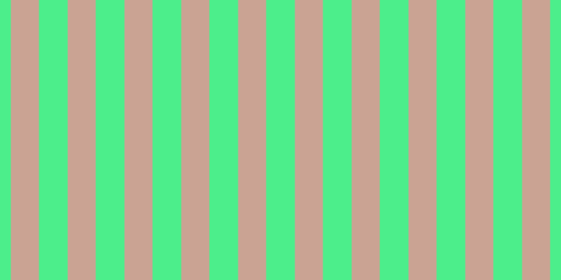 #4cee8b, #caa393 vertical lines, forty pixels wide, forty-one pixels apart