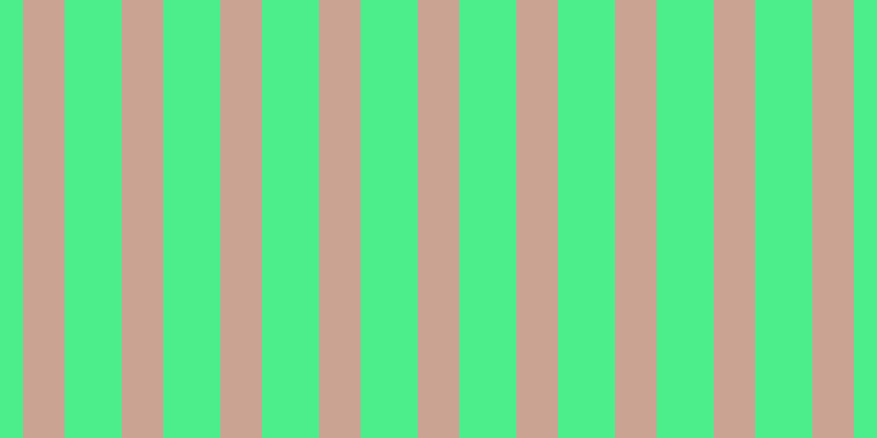 #4cee8b, #caa393 vertical lines, thirty-eight pixels wide, fifty-two pixels apart