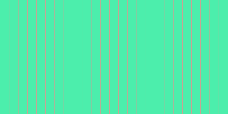 #4ceeac, #caa393 vertical lines, two pixels wide, thirty pixels apart