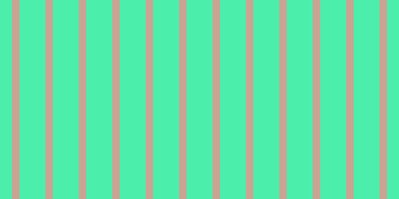 #4ceeac, #caa393 vertical lines, fifteen pixels wide, fifty-two pixels apart