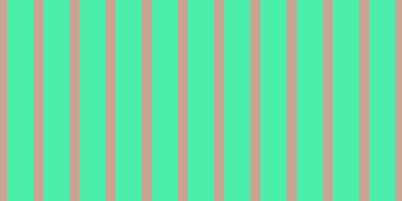 #4ceeac, #caa393 vertical lines, twenty pixels wide, fifty-two pixels apart