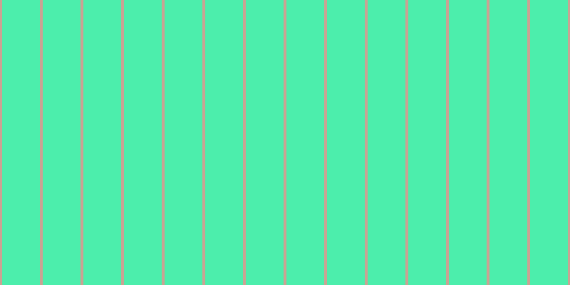 #4ceeac, #caa393 vertical lines, four pixels wide, fifty-three pixels apart