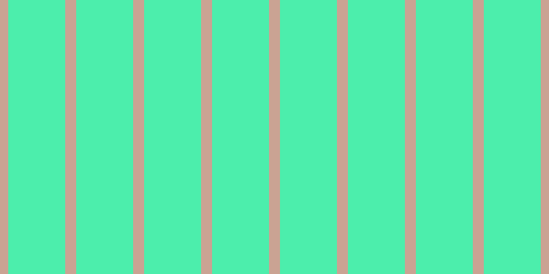 #4ceeac, #caa393 vertical lines, sixteen pixels wide, eighty-three pixels apart
