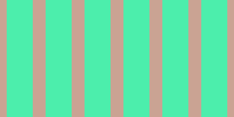 #4ceeac, #caa393 vertical lines, forty-four pixels wide, eighty-nine pixels apart