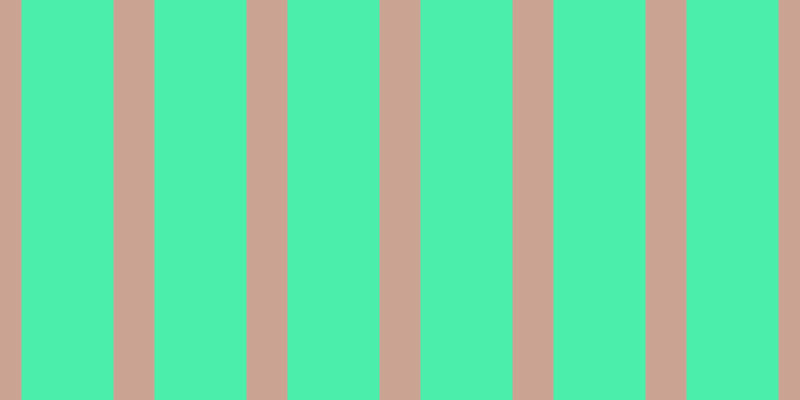 #4ceeac, #caa393 vertical lines, forty-one pixels wide, ninety-two pixels apart