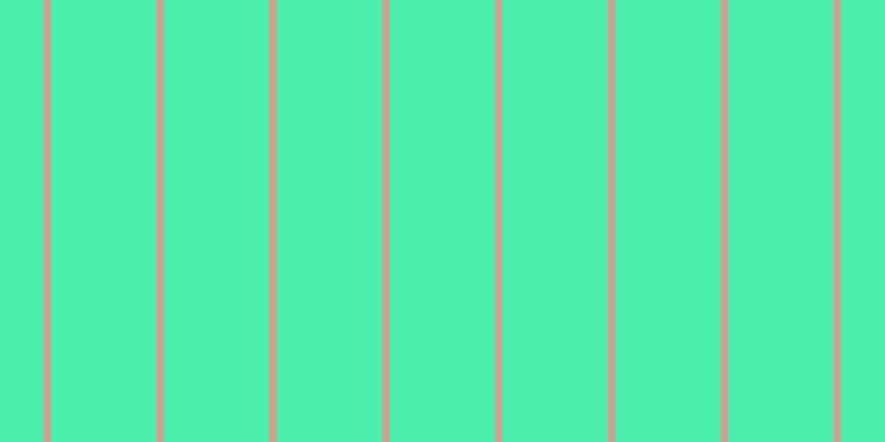 #4ceeac, #caa393 vertical lines, seven pixels wide, ninety-five pixels apart