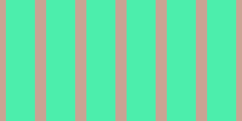 #4ceeac, #caa393 vertical lines, thirty-seven pixels wide, ninety-six pixels apart