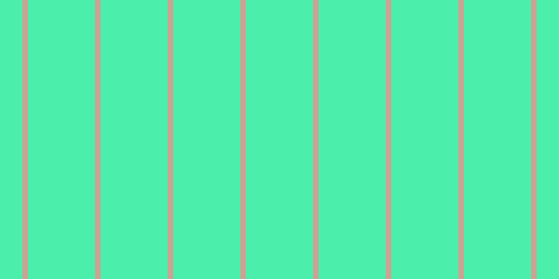 #4ceeac, #caa393 vertical lines, eight pixels wide, ninety-six pixels apart
