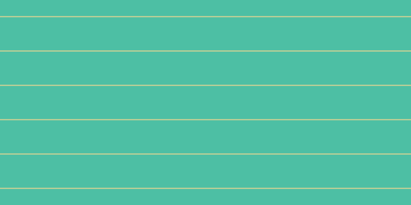 #4dbfa4, #dbd393 horizontal lines, two pixels wide, sixty-five pixels apart
