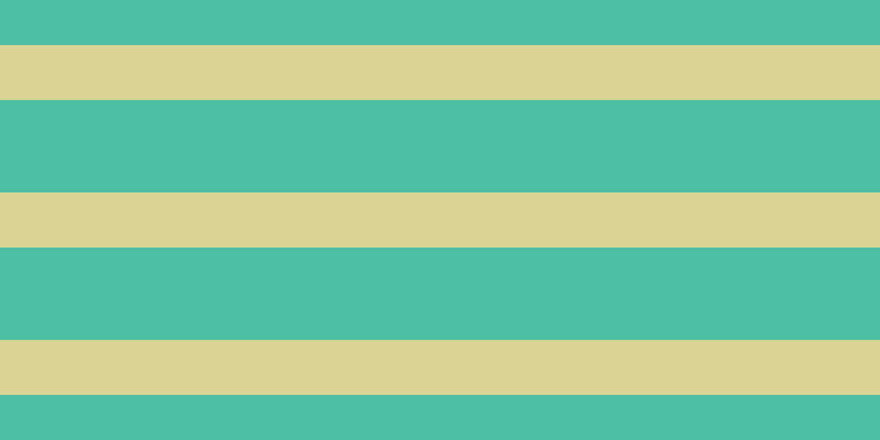 #4dbfa4, #dbd393 horizontal lines, fifty pixels wide, eighty-four pixels apart