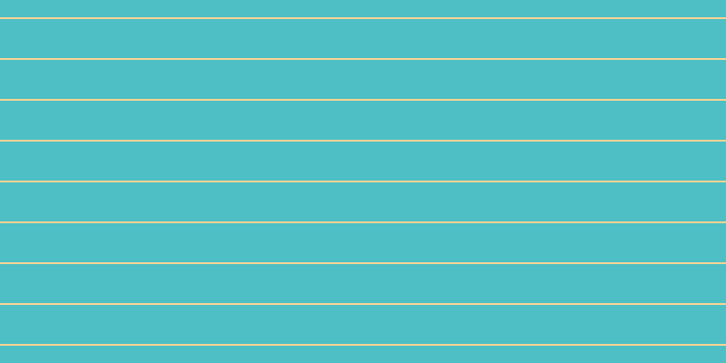 #4dbfc5, #fcd393 horizontal lines, two pixels wide, forty-three pixels apart