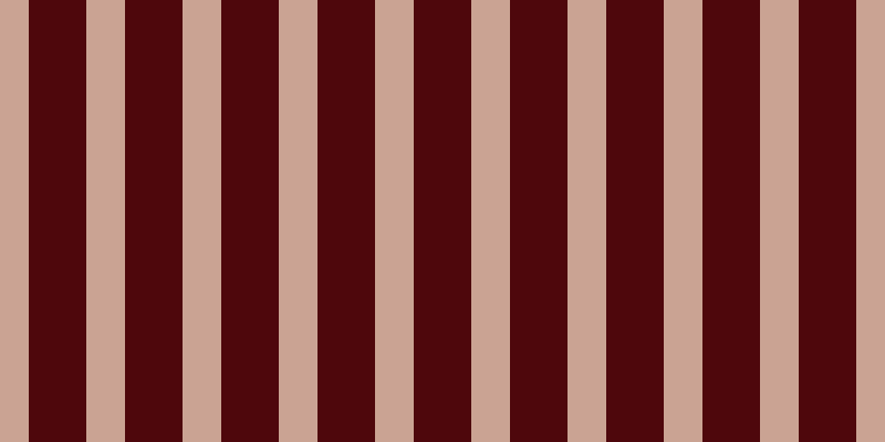 #4e070c, #caa393 vertical lines, thirty-five pixels wide, fifty-two pixels apart