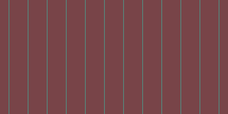 #4e070c (75%), #46a393 vertical lines, two pixels wide, sixty-five pixels apart