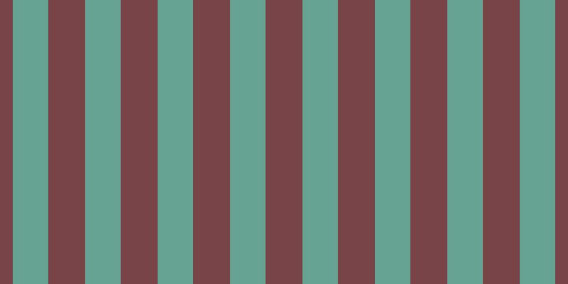#4e070c (75%), #67a393 vertical lines, fifty pixels wide, fifty-two pixels apart