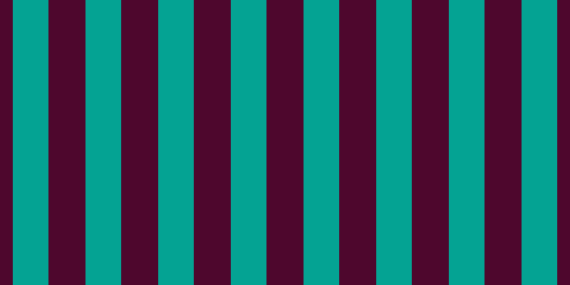 #4e072d, #04a393 vertical lines, fifty pixels wide, fifty-two pixels apart