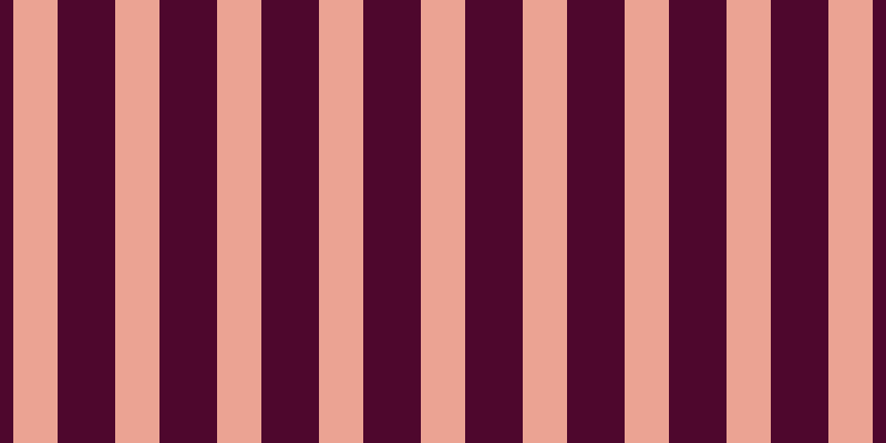 #4e072d, #eba393 vertical lines, forty pixels wide, fifty-two pixels apart