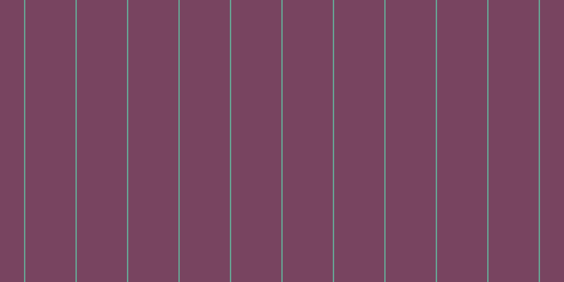 #4e072d (75%), #67a393 vertical lines, two pixels wide, seventy-one pixels apart
