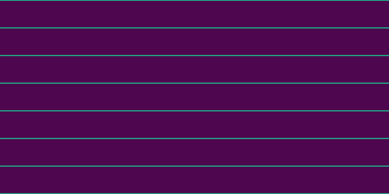 #4e074e, #15d393 horizontal lines, two pixels wide, fifty-five pixels apart