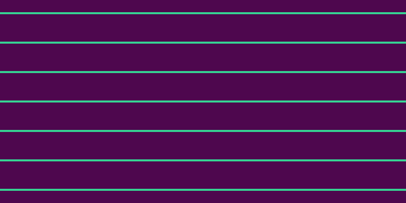 #4e074e, #36d393 horizontal lines, four pixels wide, fifty-four pixels apart