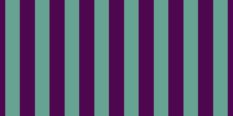 #4e074e, #67a393 vertical lines, fifty pixels wide, fifty-two pixels apart