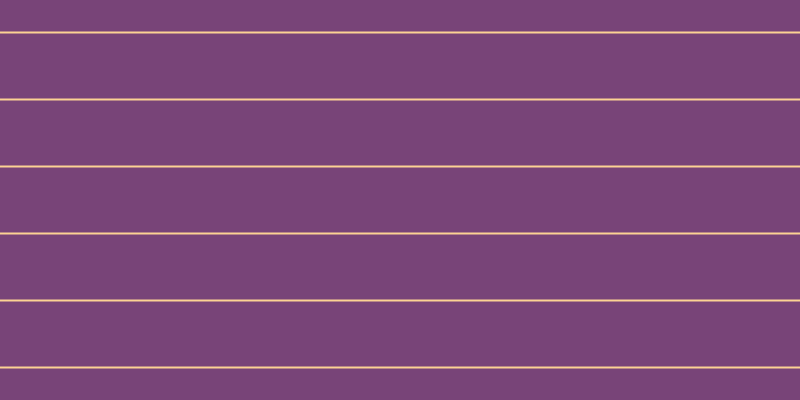 #4e074e (75%), #fcd393 horizontal lines, two pixels wide, sixty-five pixels apart