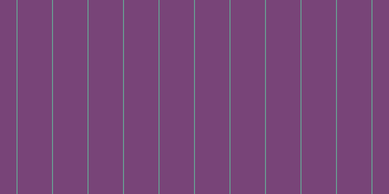 #4e074e (75%), #67a393 vertical lines, two pixels wide, seventy-one pixels apart