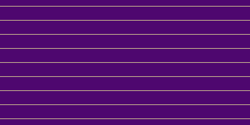 #4e076f, #dbd393 horizontal lines, two pixels wide, forty-three pixels apart