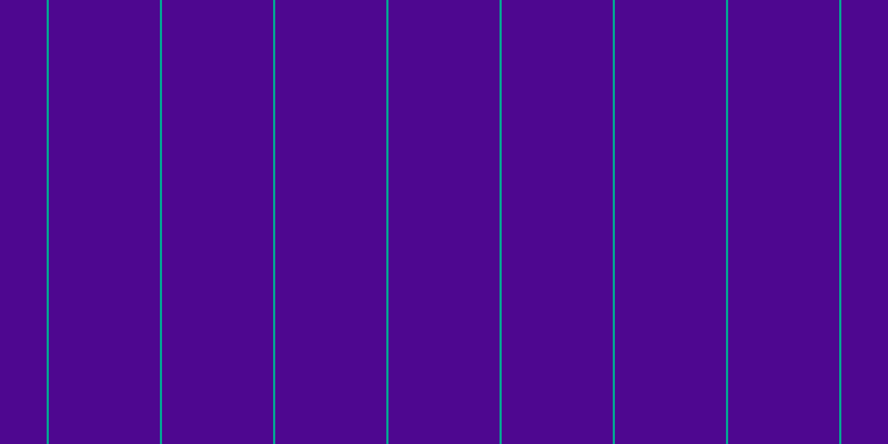 #4e0790, #04a393 vertical lines, two pixels wide, one hundred pixels apart