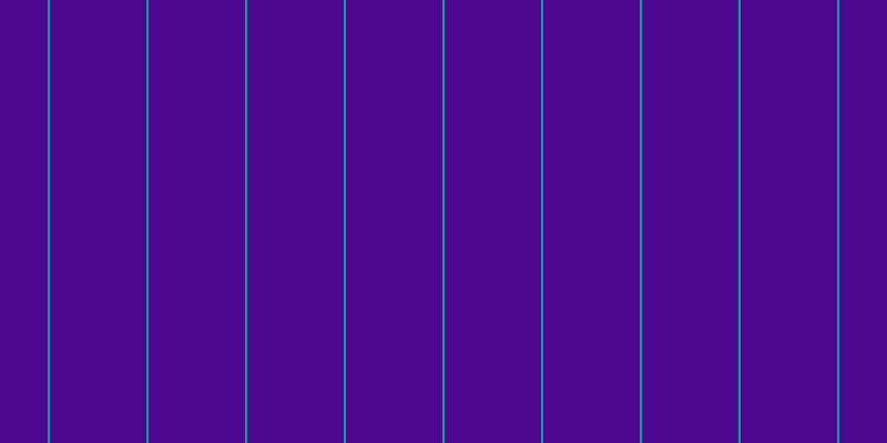 #4e0790, #04a393 vertical lines, two pixels wide, eighty-seven pixels apart