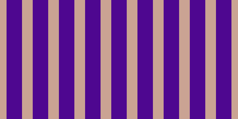 #4e0790, #caa393 vertical lines, thirty-six pixels wide, fifty-two pixels apart