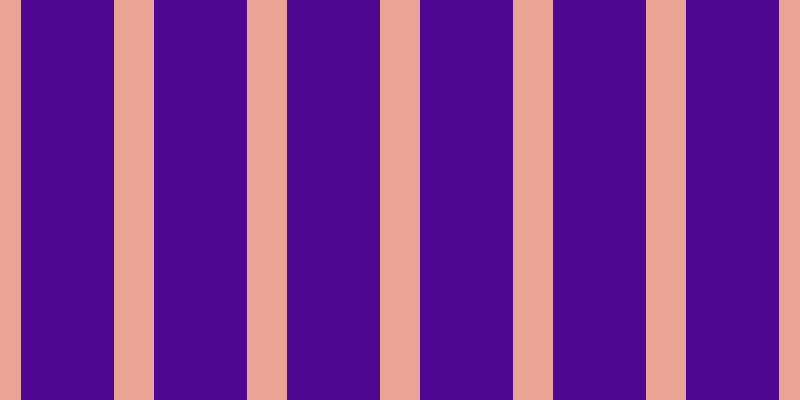 #4e0790, #eba393 vertical lines, forty pixels wide, ninety-three pixels apart