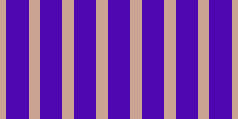 #4e07b1, #caa393 vertical lines, thirty-eight pixels wide, seventy-six pixels apart