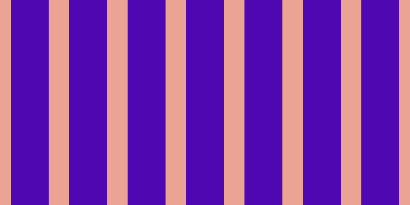 #4e07b1, #eba393 vertical lines, forty pixels wide, seventy-four pixels apart