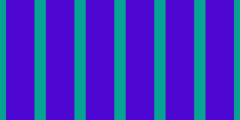 #4e07d2, #04a393 vertical lines, thirty-eight pixels wide, ninety-five pixels apart