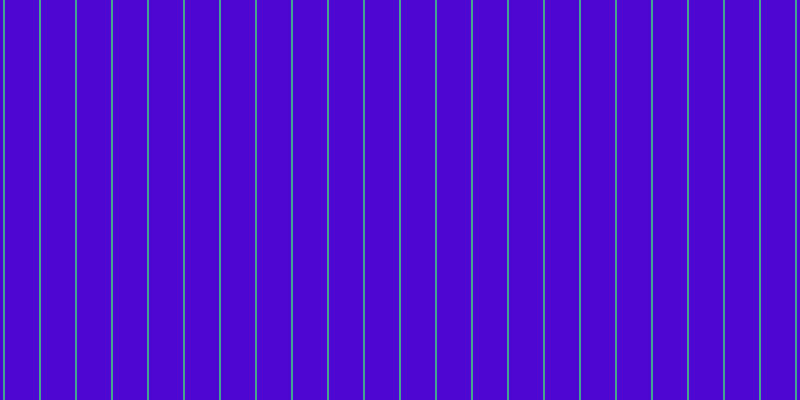 #4e07d2, #46a393 vertical lines, two pixels wide, thirty-four pixels apart