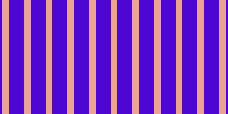 #4e07d2, #eba393 vertical lines, twenty-four pixels wide, fifty-two pixels apart