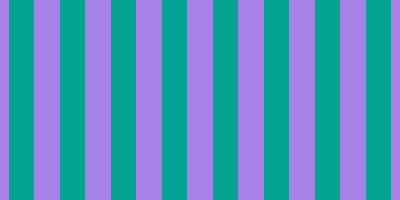 #4e07d2 (50%), #04a393 vertical lines, fifty pixels wide, fifty-two pixels apart