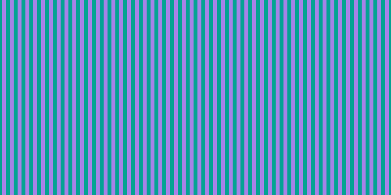 #4e07d2 (50%), #04a393 vertical lines, eight pixels wide, eight pixels apart