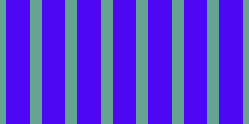#4e07f3, #67a393 vertical lines, thirty-eight pixels wide, seventy-six pixels apart